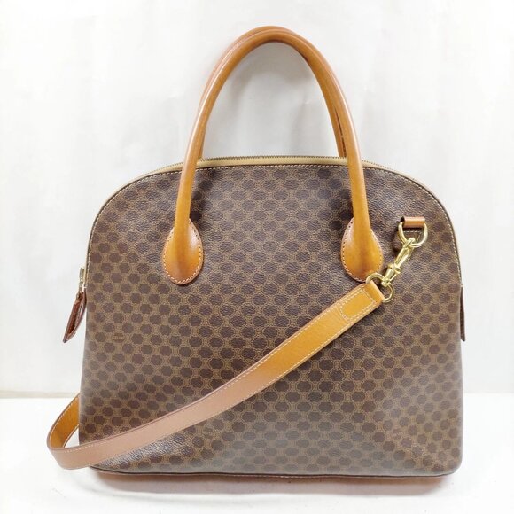 CELINE Hand Bag Brown PVC 450-052925 - Picture 1 of 13